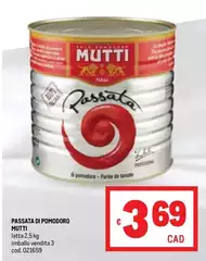 Mutti - Passata Di Pomodoro