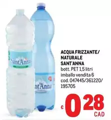 Sant'anna - Acqua Frizzante/ Naturale