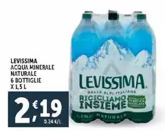 Levissima - Acqua Minerale Naturale 6 Bottiglie