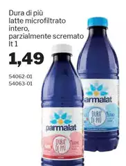 Parmalat - Dura Di Più Latte Microfiltrato Intero, Parzialmente Scremato
