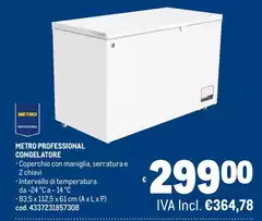 Intervallo - Metro Professional Congelatore