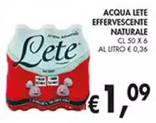 Lete - Acqua  Effervescente Naturale