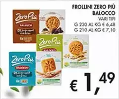 Balocco - Frollini Zero Più