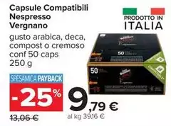 Caffè vergnano - Capsule Compatibili Nespresso
