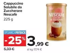 Nescafé - Cappuccino Solubile Da Zuccherare