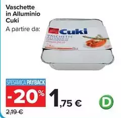 Cuki - Vaschette In Alluminio