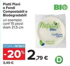 Bio - Piatti Piani O Fondi Compostabili E degradabili