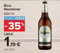 Warsteiner - Birra