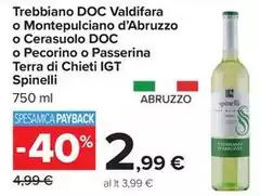 Spinelli - Trebbiano DOC Valdifara O Montepulciano D'Abruzzo O Cerasuolo DOC O Pecorino O Passerina Terra Di Chieti IGT