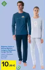 Tex - Pigiama Uomo E Donna Manica Lunga E Pantalone