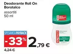 Borotalco - Deodorante Roll On