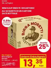 Moretti - Bier Original Birra