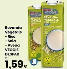 Biologica - Bevanda Vegetale Riso Soia/Avena Veggie
