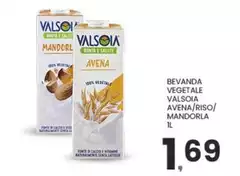 Valsoia - Bevanda Vegetale  Avena/Riso/ Mandorla
