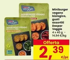 Despar - Miniburger Vegano Biologico