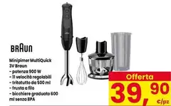 Braun - Minipimer Multiquick 3v Brann