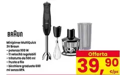 Braun - Minipimer Multiquick 3v Brann