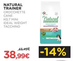 Natural Trainer - Crocchette Cane Mini Ideal Weight Tacchino