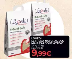 Lovedi - Lettiera Natural Eco Mais Carbone Attivo
