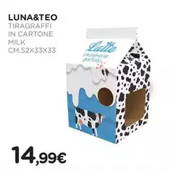 Luna&Teo - Tiragraffi In Cartone Milk