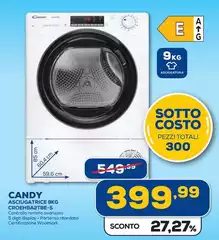 Candy - Asciugatrice 9kg Croeha2tbe-s