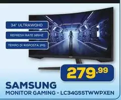 Samsung - Monitor Gaming - Lc34g55twwpxen