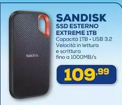 Sandisk - Ssd Esterno Extreme 1tb