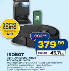 iRobot - Aspirapolvere Robot Roomba Plus 405