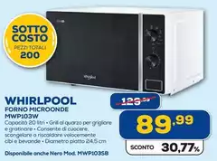 Whirlpool - Forno Microonde MWP103W