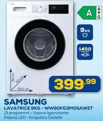 Samsung - Lavatrice 9kg-WW90FG3M05AWET