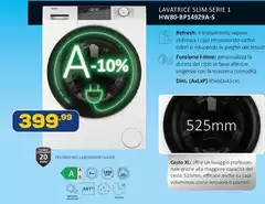Haier - HW-80-BP1492A-S Lavatrice Caricamento Frontale 525mm F Bianco