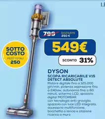 Dyson - Scopa Ricaricabile V15 Detect Absolute