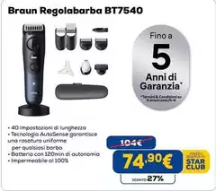 Braun - Regolabarba Bt7540