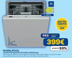 Whirlpool - Lavastoviglie Da Incasso WOID7414S