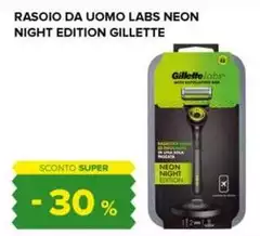 Gillette - Rasoio Da Uomo Labs Neon Night Edition
