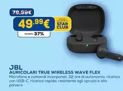Jbl - Auricolari True Wireless Wave Flex