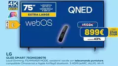 LG - QLED Smart 75QNED80T6