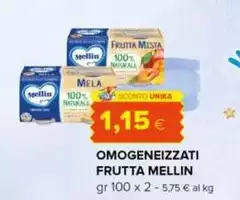 Mellin - Omogeneizzati Frutta