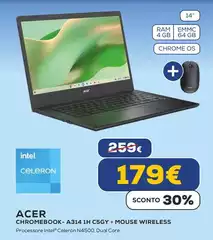 Acer - Chromebook A314 1h Csgy + Mouse Wireless