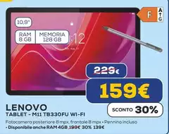 Lenovo - Tablet M11 TB330FU WI-FI