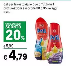 Pril - Gel Per Lavastoviglie Duo O Tutto In 1