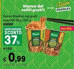 Knorr - Fusion Noodles Cup