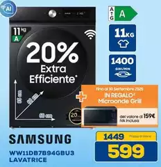 Samsung - WW11DB7B94GBU3 Lavatrice