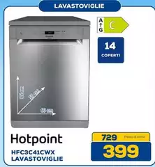 Hotpoint - HFC3C41CWX Lavastoviglie