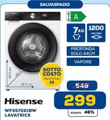 Hisense - Wf3s7021bw Lavatrice