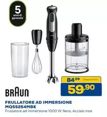Braun - Frullatore Ad Immersione MQ55254MBK