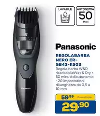 Panasonic - Regolabarba Nero Er- GB43-K503