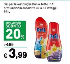 Pril - Gel Per Lavastoviglie Duo O Tutto In 1