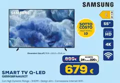 Samsung - Smart Tv Q-Led QE55Q8FAUZXT