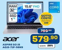 Acer - Aspire Go 15 Ag15-71p-56n9